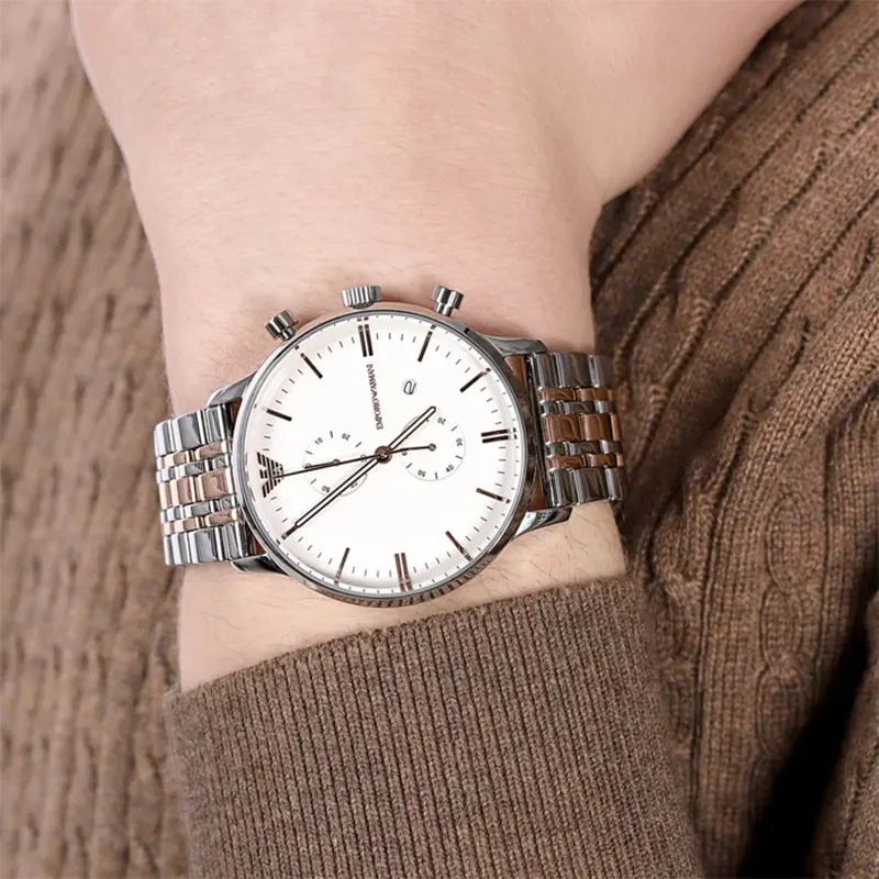 Emporio Armani Gianni Chronograph Men's Watch- AR0399